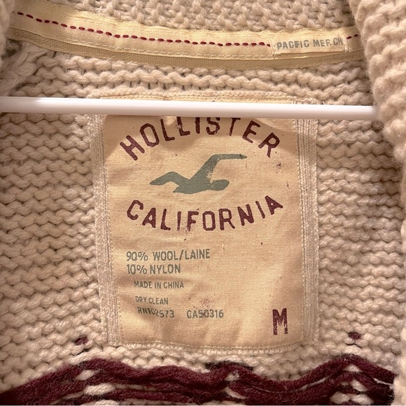 HOLLISTER Warm Wool Winter Coat Vintage-look - Picture 5 of 5
